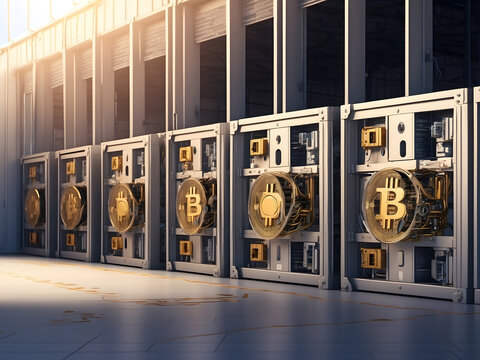Bitcoin self-cold storage and private key security concept as a large banner with copy space design.