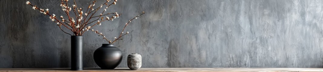 luxurious interior in gray colors