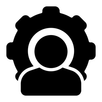personalized support glyph icon