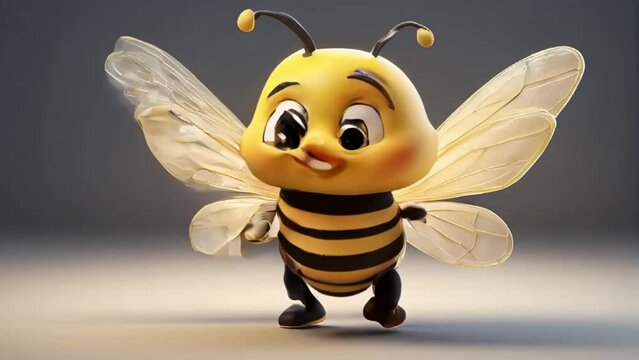 cute cartoon bee character