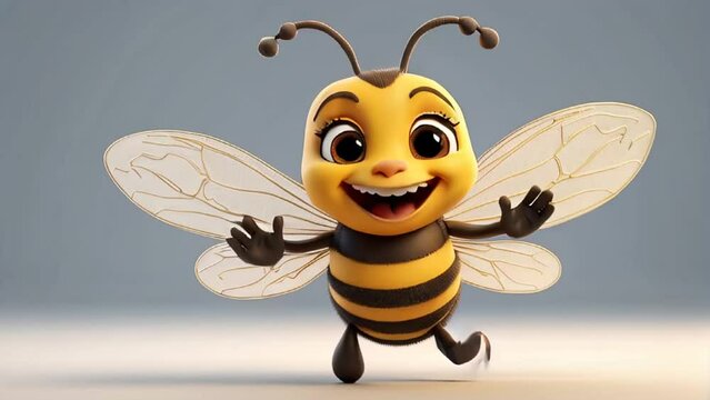 cute cartoon bee character