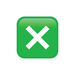 Cross mark button vector sign. Isolated X, Close, reject sign design. 