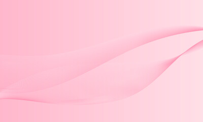 abstract pink line wave curves with smooth gradient background