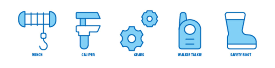 Dome glass, Vision, Love, Cycle, Factory editable stroke outline icons set isolated on white background flat vector illustration.