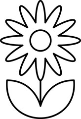 Flower icon set vector illustration. Spring flowers icon symbol