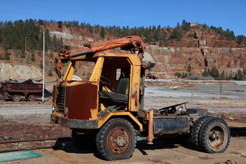 Truck in an abandoned mine, Rio Tinto