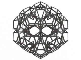 Wireframe Shape Penta Flake Dodecahedron 3D print model