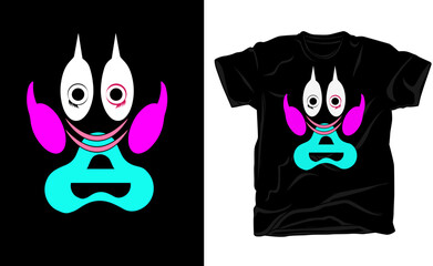 Funny colorful lizard with sunglasses, graffiti artwork style. Printable design for t-shirts, mugs, cases, etc,baby shark retro t shirt design.