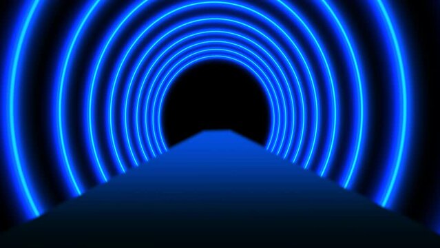 Animated circular tunnel animation, seamless loop