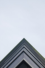 modern building details geometric and abstract architectural concepts with low angle.