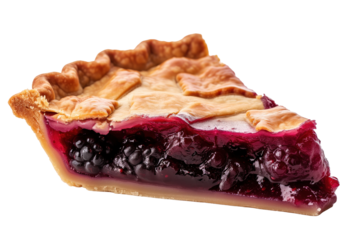 Blackberry pie slice