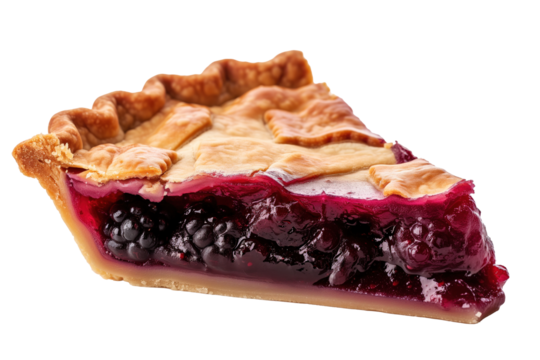 Blackberry pie slice