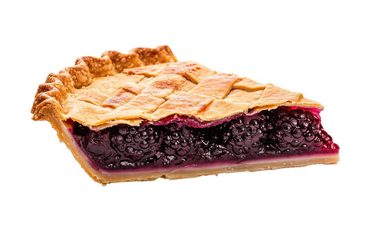 Blackberry pie slice