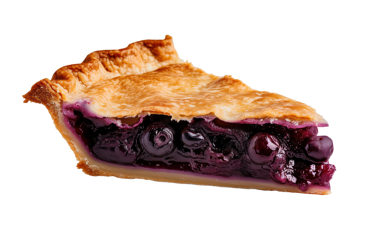 Blackberry pie slice