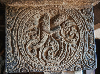 The Badami cave temples are an example of cave temple architecture from the early Chalukya dynasties. India