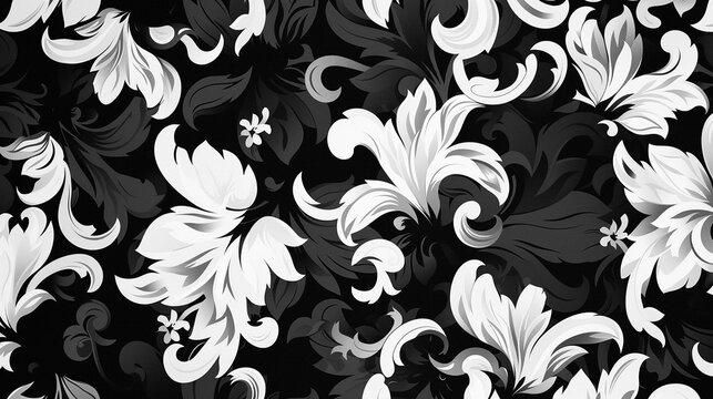 padrão preto e branco