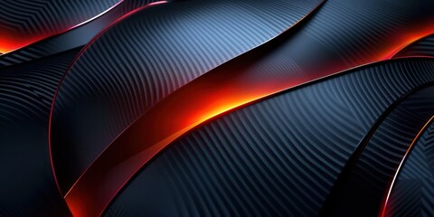 Close-up modern abstract design featuring dark carbon fiber texture. - obrazy, fototapety, plakaty
