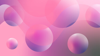  pink abstract background with circles