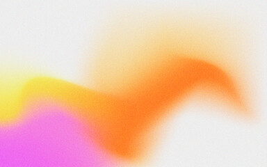 Colorful grain background template copy space. Abstract fluid gradient mesh with grainy texture. Blurred vibrant color gradation. Suitable for promotion, branding, poster, presentation, magazine