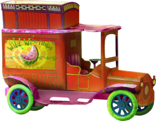 Red toy retro car on transparent background, Retro metal green car toy isolated on white background. Green retro vintage toy car