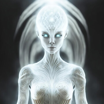 White alien queen.