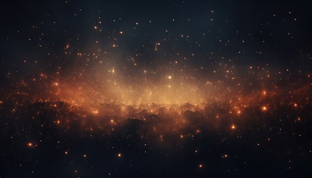 Glowing particles background
