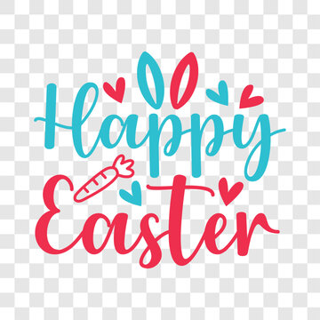  happy easter svg and cute bunny eggs