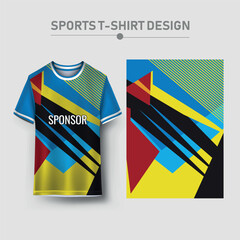 Sports jersey and sports background design