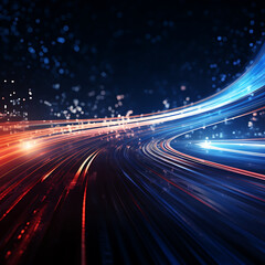 flowing speed lines technology background