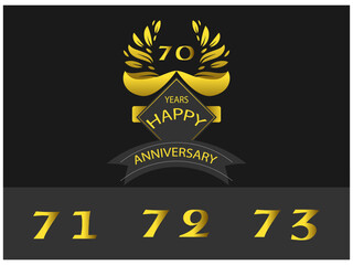 Naklejka premium anniversary, number, congratulation, invitation, birthday, celebrate, logotype, premium, certificate, event, greeting, 20, 30, booklet, ceremony, handwriting, leaflet, corporate, cut out, flyer, gold,
