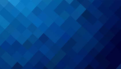Gradient blue background. Geometric texture of light-dark blue squares. The substrate for branding, calendar, postcard, screensaver, poster, cover. A place for your design or text. Vector illustration
