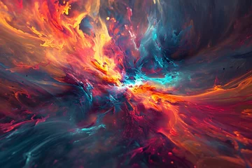 Fotobehang abstract background  cosmic nebula © Sagar