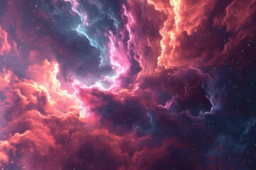 abstract background  cosmic nebula - obrazy, fototapety, plakaty