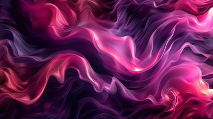 Whirlwinds of magenta and jade intertwining in an abstract ballet, evoking a sense of dynamic harmony and energy.  - obrazy, fototapety, plakaty