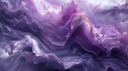 Whispering winds of silver and lavender entwining in an ethereal abstract choreography, inviting contemplation and awe. 