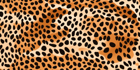Leopard seamless pattern, watercolor Seamless Light Stripe Ethnic Texture. Chinese Print. Painting Colour Orange Vivid Tiger, Cheetah Orange Seamless Ethnic Art Background. - obrazy, fototapety, plakaty