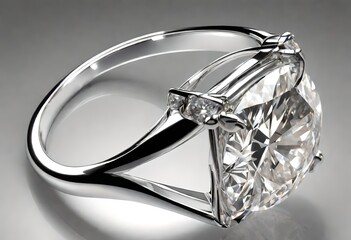 a diamond ring presented in elegant presentation