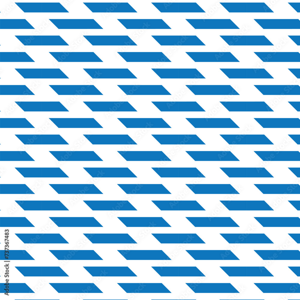 Poster abstract seamless repeatable blue bold line pattern.