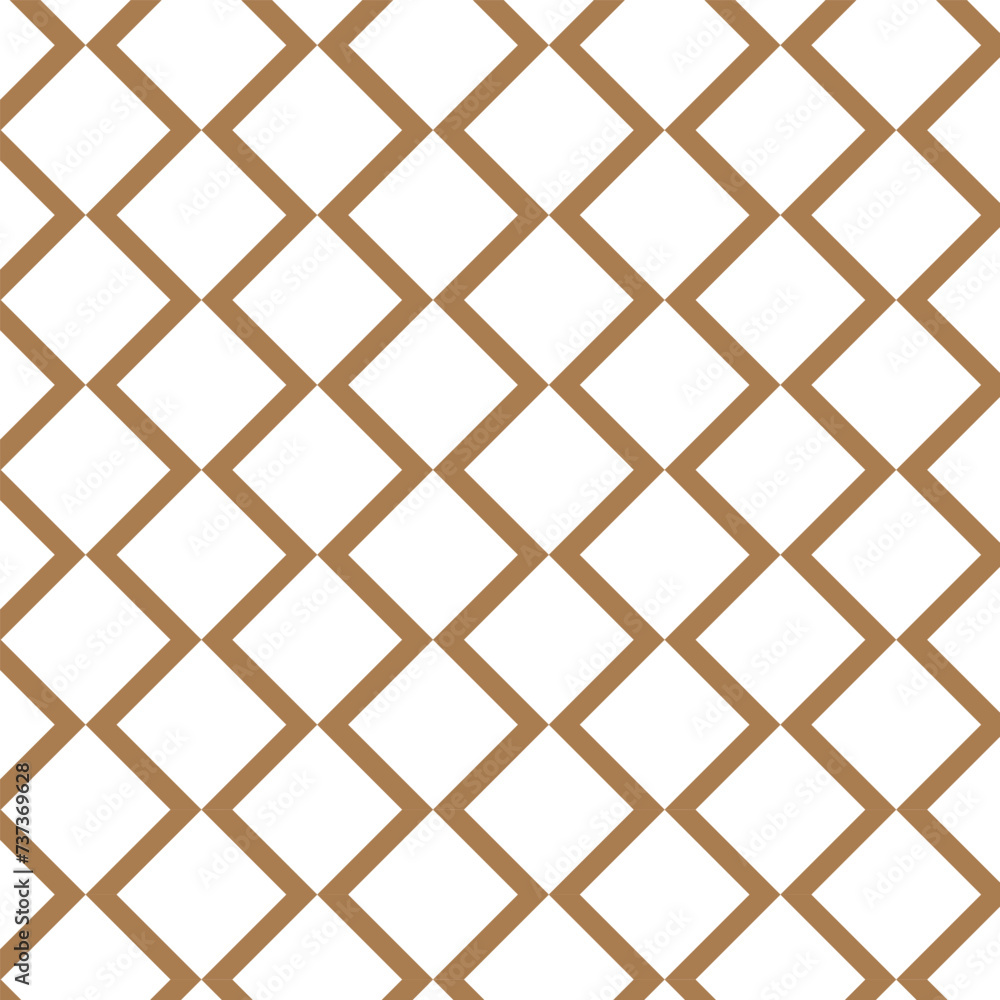 Poster abstract geometric repeatable brown vertical wave line pattern.