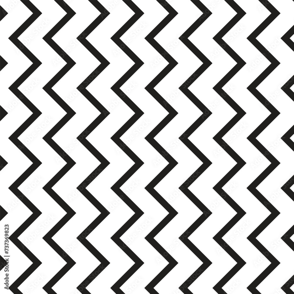 Poster abstract geometric repeatable black vertical wave pattern.