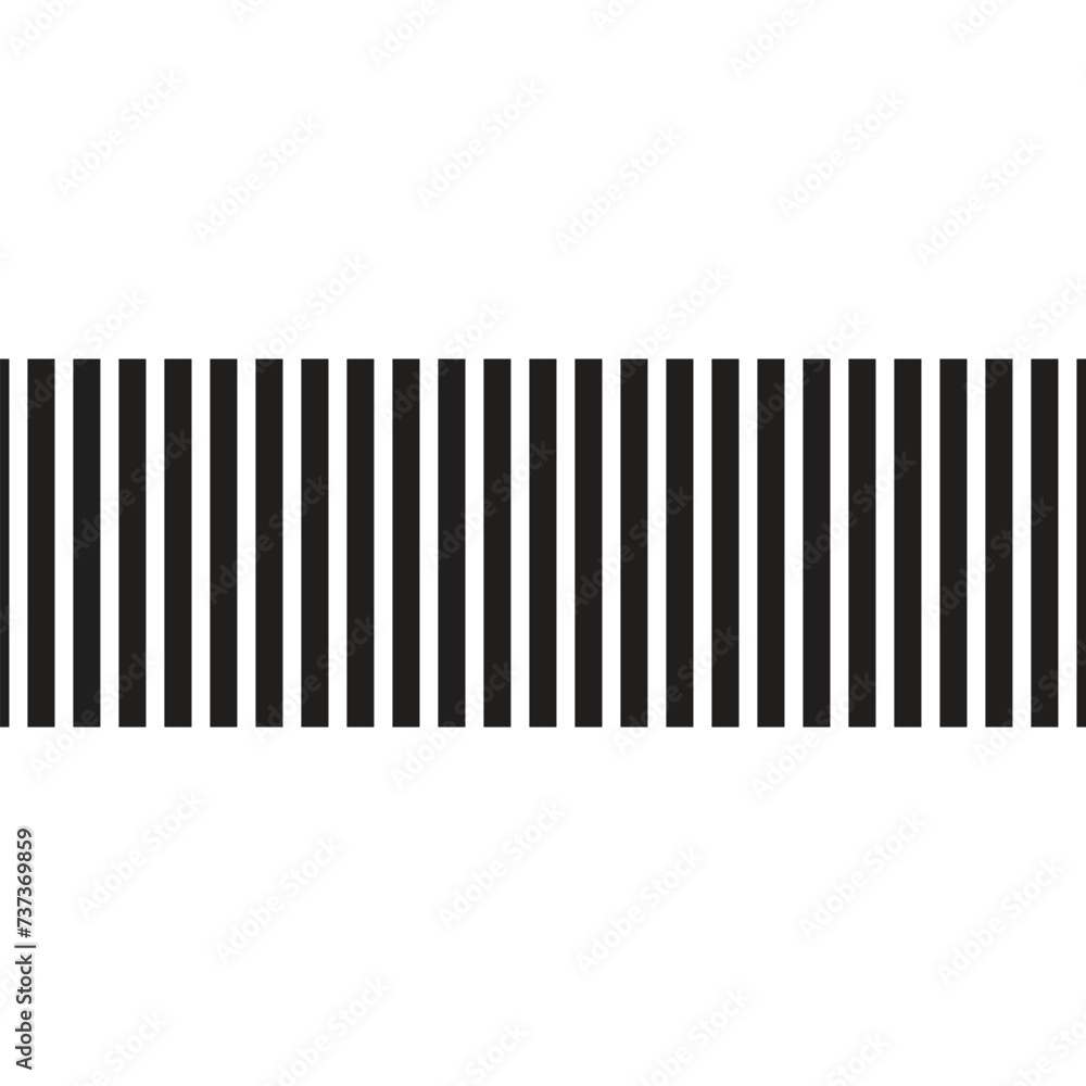 Poster abstract geometric repeatable black vertical bold line pattern.