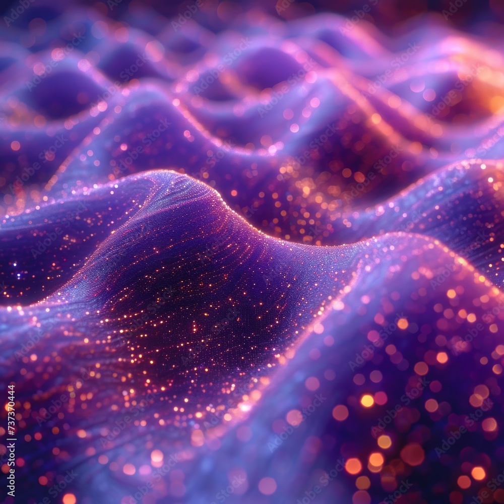Aufkleber computer generated image of a dynamic light wave. generative ai.