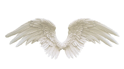 Fototapeta premium Guardian Angel Blue Sky - beautiful angelic wings
