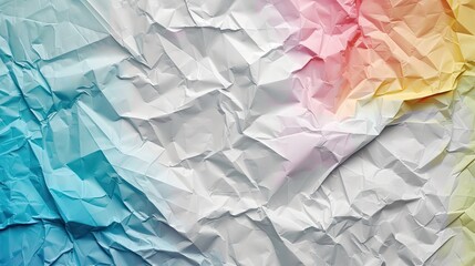 Lng crumpled paper, colorful