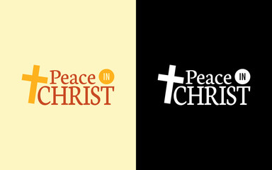 Serenity in Faith: 'Peace in Christ' Typography Quotes for Spiritual Tranquility