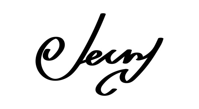 Autograph fictitious handwritten signature. A fake scribbled signature for documents, business certificates, letters, or contracts with handwritten lettering isolated on the transparent background.