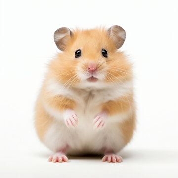 Hamster isolated on white background. Hamster on white background.