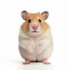 Hamster isolated on white background. Hamster on white background.
