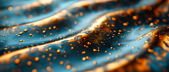 Microcosm of droplets, a close-up of waters fleeting beauty, capturing the intricate dance of light and liquid