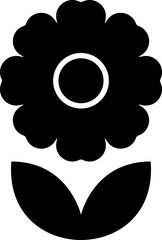 Flower icon vector illustration. Spring flowers icon symbol. Flowers, plants, spring, cute, etc.